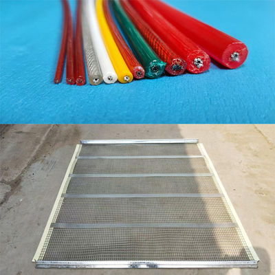 Μέγεθος θερμοκρασίας 3mm X 5mm Polyurethane Screen Mesh με ατσάλινο σύρμα μέσα