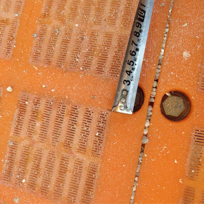 30 mm πάχος πολυουρεθάνιο πλέγμα Pu για εργοστάσιο πλύσης άνθρακα